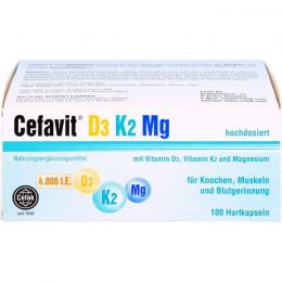 CEFAVIT D3 K2 Mg 4.000 I.E. Hartkapseln 100 St.
