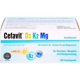 CEFAVIT D3 K2 Mg 4.000 I.E. Hartkapseln 100 St. (74,3 g)