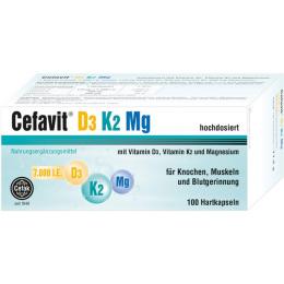 CEFAVIT D3 K2 Mg 7.000 I.E. Hartkapseln 100 St. (77,5 g)