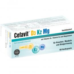 CEFAVIT D3 K2 Mg 7.000 I.E. Hartkapseln 60 St Hartkapseln