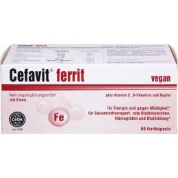 CEFAVIT ferrit Hartkapseln 60 St. (33,1 g)