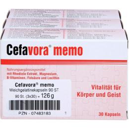 CEFAVORA memo Weichgelatinekapseln 90 St. (126 g)