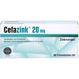 CEFAZINK 20 mg Filmtabletten 60 St.