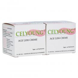 Ein aktuelles Angebot für CELYOUNG age less Creme plus eine Gratis 2 X 50 ml Creme Gesichtspflege - jetzt kaufen, Marke KREPHA GmbH & Co. KG.
