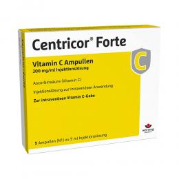 Ein aktuelles Angebot für CENTRICOR Forte Vitamin C Amp. 200 mg/ml Inj.-Lsg. 5 X 5 ml Injektionslösung Multivitamine & Mineralstoffe - jetzt kaufen, Marke Wörwag Pharma GmbH & Co. KG.