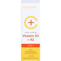 CERASCREEN Vitamin D3+K2 hochdosiert vegan Spray 30 ml