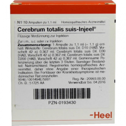 CEREBRUM TOTALIS suis Injeel Ampullen 10 St