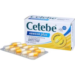 CETEBE ABWEHR plus Vitamin C+Vitamin D3+Zink Kaps. 30 St.