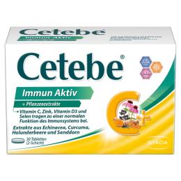 Ein aktuelles Angebot für Cetebe® Immun Aktiv +Pflanzenextrakte 30 St Tabletten Immunsystem stärken - jetzt kaufen, Marke Stada Consumer Health Deutschland Gmbh.