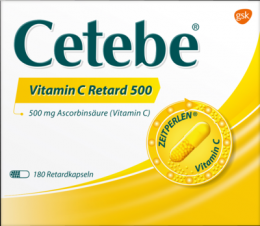 CETEBE Vitamin C Retardkapseln 500 mg 180 St