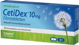 Ein aktuelles Angebot für Cetidex 10 mg Filmtabletten 20 St Filmtabletten Innere Anwendung - jetzt kaufen, Marke Dexcel Pharma GmbH.