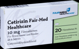 CETIRIZIN Fair-Med Healthcare 10 mg Filmtabletten 20 St