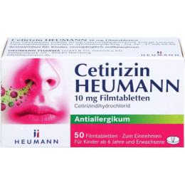 CETIRIZIN Heumann 10 mg Filmtabletten 50 St.