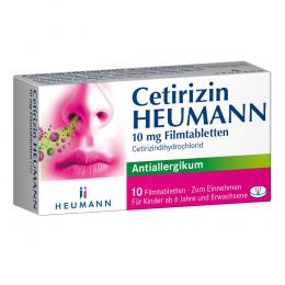 Ein aktuelles Angebot für Cetirizin Heumann 10mg Filmtabletten 10 St Filmtabletten Innere Anwendung - jetzt kaufen, Marke HEUMANN PHARMA GmbH & Co. Generica KG.
