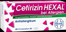 CETIRIZIN HEXAL Filmtabletten bei Allergien 20 St