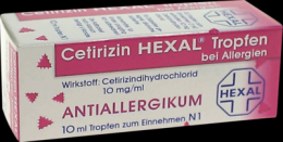 CETIRIZIN HEXAL Tropfen bei Allergien 10 ml