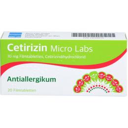 CETIRIZIN Micro Labs 10 mg Filmtabletten 20 St.
