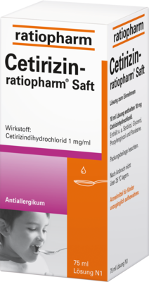 CETIRIZIN-ratiopharm Saft 75 ml