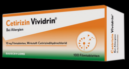 CETIRIZIN Vividrin 10 mg Filmtabletten 100 St