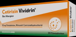 CETIRIZIN Vividrin 10 mg Filmtabletten 20 St