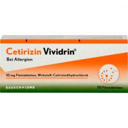 CETIRIZIN Vividrin 10 mg Filmtabletten 50 St.