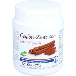 CEYLON-Zimt 500 aktiv Kapseln 120 St. (78 g)