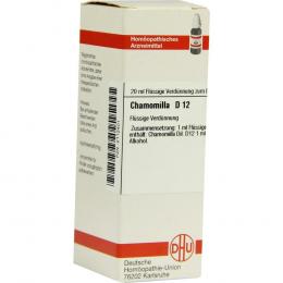 Ein aktuelles Angebot für CHAMOMILLA D 12 Dilution 20 ml Dilution  - jetzt kaufen, Marke DHU-Arzneimittel GmbH & Co. KG.