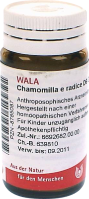 CHAMOMILLA E radice D 6 Globuli 20 g