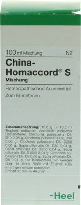CHINA HOMACCORD S Tropfen 100 ml