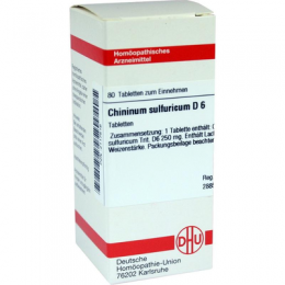 CHININUM SULFURICUM D 6 Tabletten 80 St