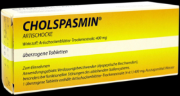 CHOLSPASMIN Artischocke berzogene Tabletten 30 St