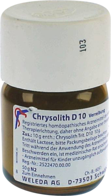CHRYSOLITH D 10 Trituration 50 g