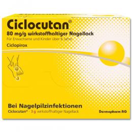 Ciclocutan 80 mg/g 3 g Wirkstoffhaltiger Nagellack