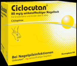 CICLOCUTAN 80 mg/g wirkstoffhaltiger Nagellack 3 g