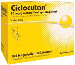 CICLOCUTAN 80 mg/g wirkstoffhaltiger Nagellack 3 g