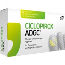 CICLOPIROX ADGC 80 mg/g wirkstoffhalt.Nagellack 3 ml