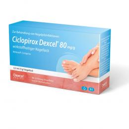 CICLOPIROX Dexcel 80 mg/g wirkstoffhalt.Nagellack 3.3 ml Wirkstoffhaltiger Nagellack