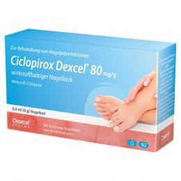 CICLOPIROX Dexcel 80 mg/g wirkstoffhalt.Nagellack 6.6 ml Wirkstoffhaltiger Nagellack