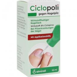 CICLOPOLI gegen Nagelpilz m.Applikationshilfe 6,6 ml