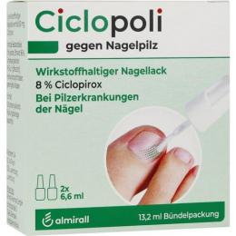 CICLOPOLI gegen Nagelpilz wirkstoffhalt.Nagellack 13,2 ml