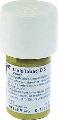 CINIS TABACI D 6 Trituration 20 g