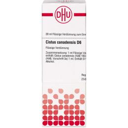 CISTUS CANADENSIS D 6 Dilution 20 ml