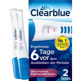 CLEARBLUE Schwangerschaftst.6 Tage vor 2 Hormone 2 St.