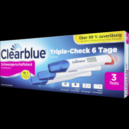 CLEARBLUE Schwangerschaftst.TripleCheck ultra-frh 3 St