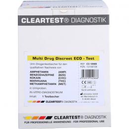 CLEARTEST Multi Drug Discreet Eco-Test 5fach 1 St.
