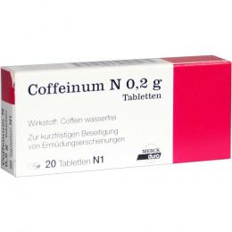 COFFEINUM N 0.2G 20 St Tabletten