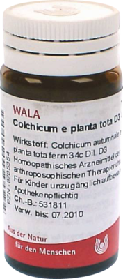 COLCHICUM E planta tota D 3 Globuli 20 g