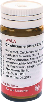 COLCHICUM E planta tota D 6 Globuli 20 g