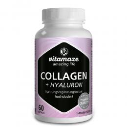 Ein aktuelles Angebot für COLLAGEN 300 mg+Hyaluron 100 mg hochdosiert Kaps. 60 St Kapseln Nahrungsergänzungsmittel - jetzt kaufen, Marke Vitamaze GmbH.