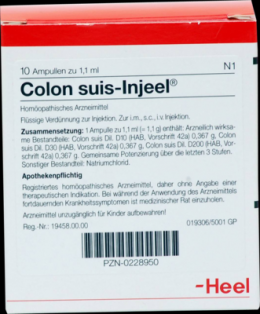 COLON SUIS Injeel Ampullen 10 St